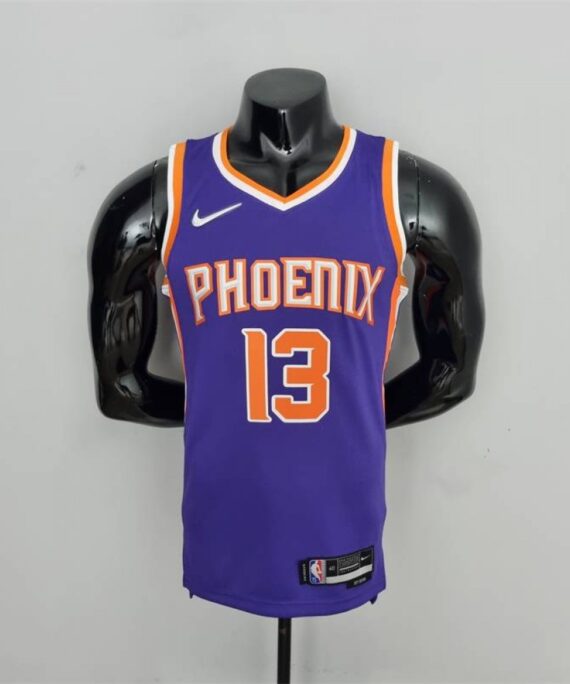Steve Nash Basketball Jersey #13 Phoenix Suns 75th Anniversary Edition Purple