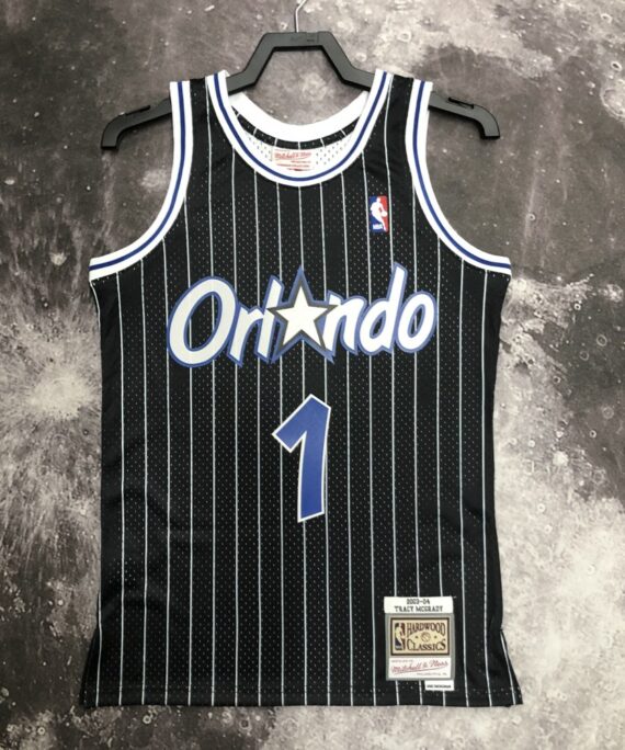 Tracy McGrady Basketball Jersey#1 Orlando Magic 2004 Black Classic Edition
