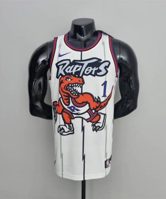 Tracy McGrady Basketball Jersey #1 Toronto Raptors White
