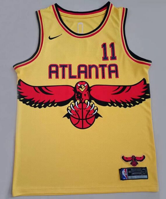 Trae Young Basketball Jersey #11 Atlanta Hawks Yellow