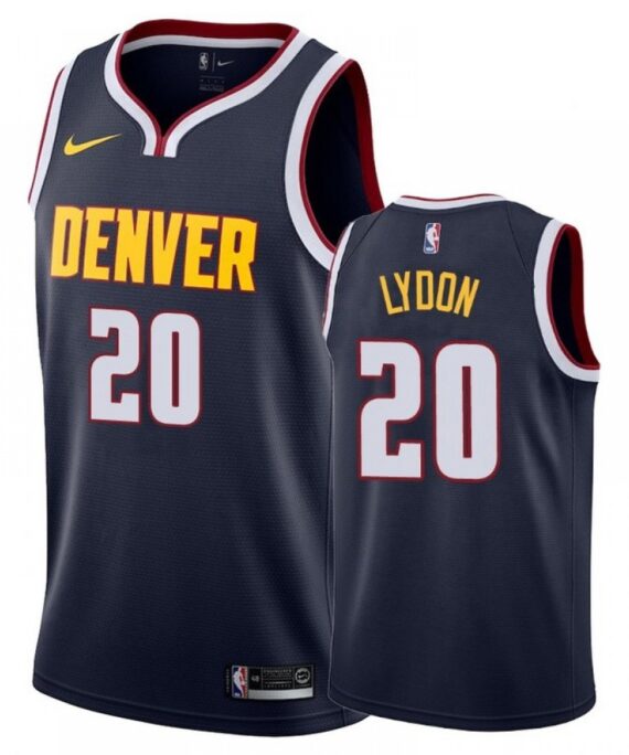 Tyler Lydon Basketball Jersey#20 Denver Nuggets Dark Blue