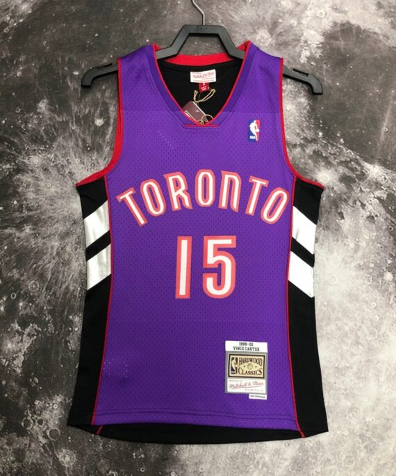Vince Carter Basketball Jersey#15 Toronto Raptors 2000 Purple Classic Edition