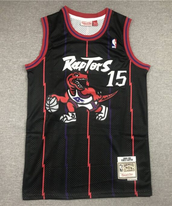 Vince Carter Basketball Jersey #15 Toronto Raptors Classic Edition Black