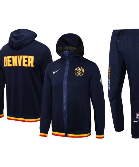 Tracksuit Denver Nuggets With Hood 22/23 Navy Blue