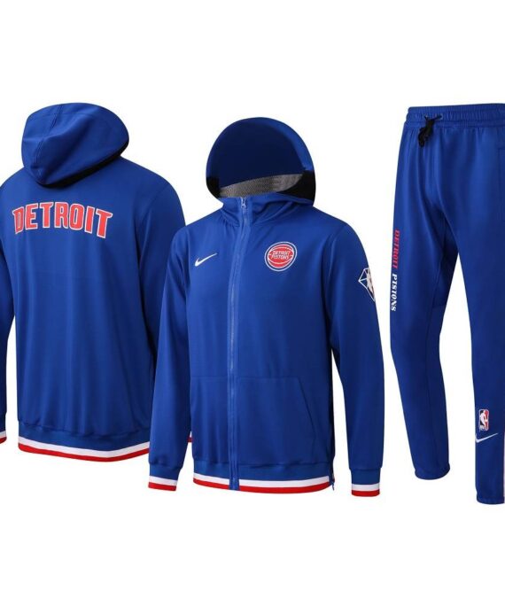 Tracksuit Detroit Pistons With Hood 22/23 Blue