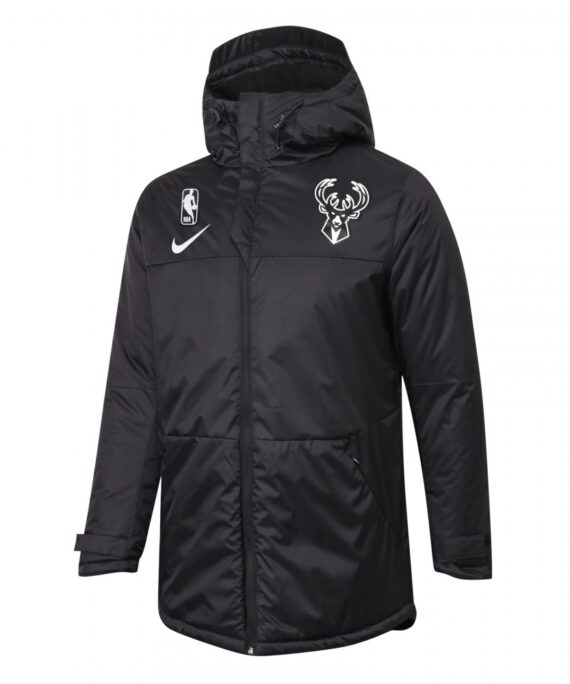 Padded Jacket Milwaukee Bucks Black