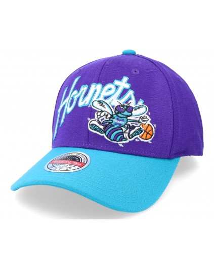 NBA Snapback M&N Arched Script Charlotte Hornets