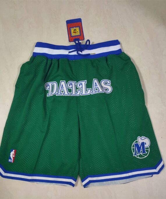 Dallas Mavericks Green Classic Edition Shorts