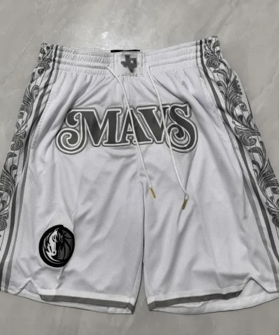 Dallas Mavericks 2025 White City Edition Pocket Shorts