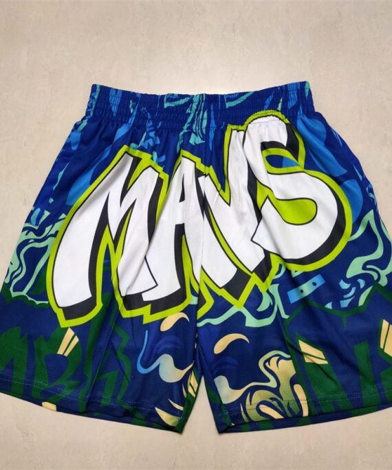 Dallas Mavericks Blue/Green Pocket Shorts