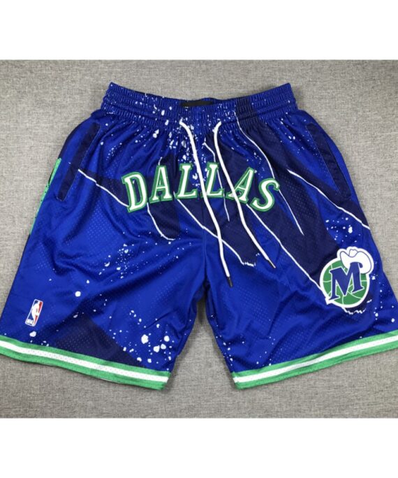 Dallas Mavericks Swingman Blue Pocket Shorts