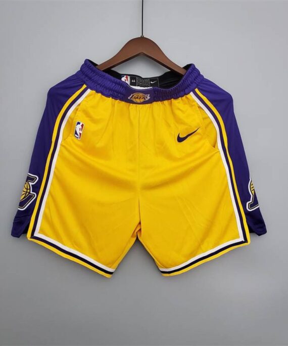 Los Angeles Lakers Yellow Pocket Shorts