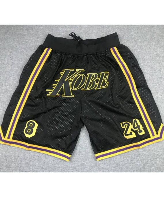 Los Angeles Lakers Kobe Black Pocket Shorts