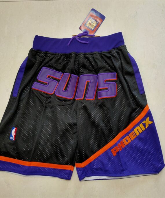 Phoenix Suns Black Pocket Shorts