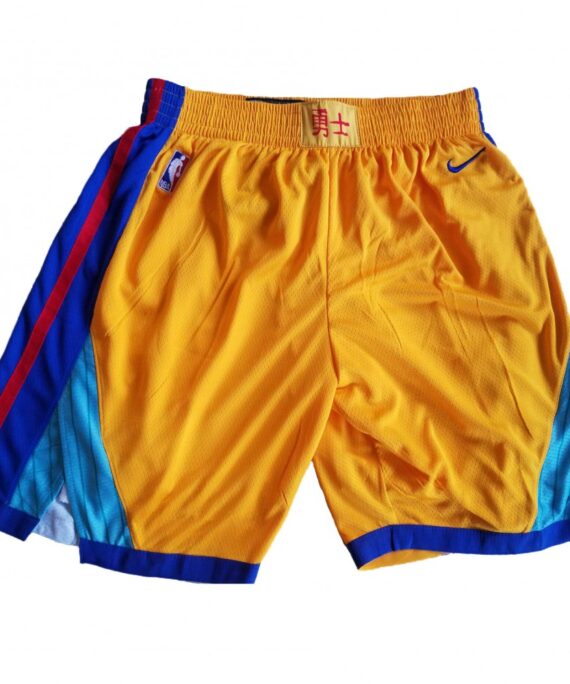 Shorts Golden State Warriors 18/19 Yellow Chinese Edition