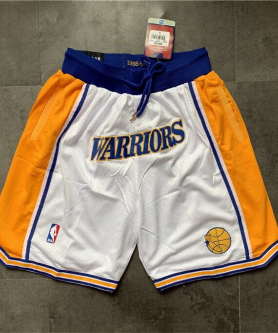 Golden State Warriors White Classic Edition Shorts
