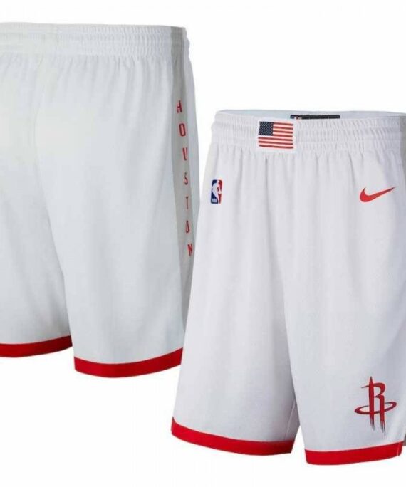 Houston Rockets Shorts White City Edition