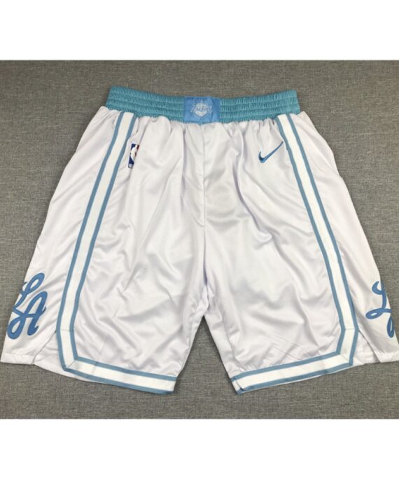 Los Angeles Lakers White City Edition Shorts