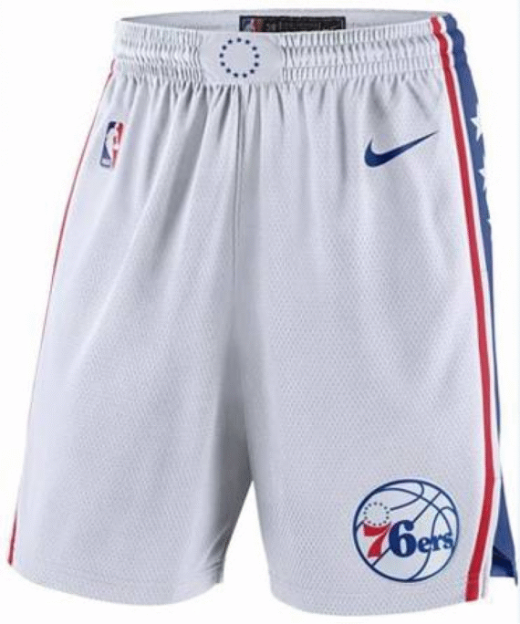 Philadelphia 76ers Shorts White