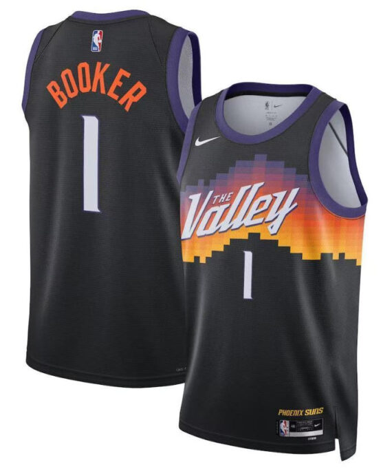 Devin Booker Basketball Jersey#1 Phoenix Suns 2026 Black City Edition