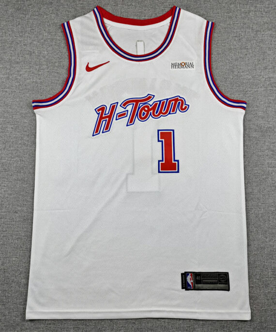 Klay Thompson Basketball Jersey#1 Houston Rockets 2026 White City Edition