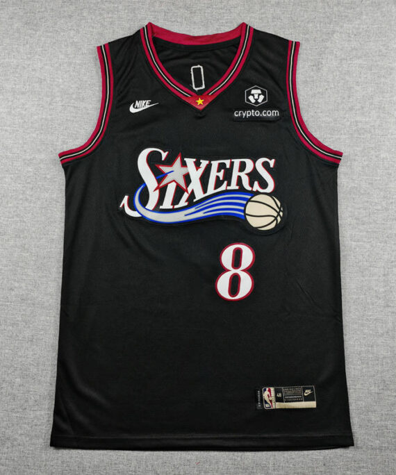 Paul George Basketball Jersey#8 Philadelphia 76ers 2026 Black Classic Edition