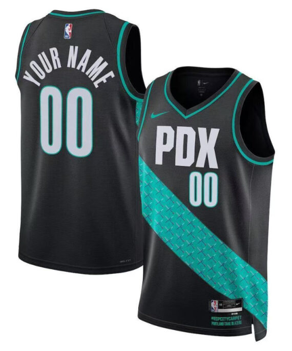 Portland Trail Blazers 2026 City Edition Black(Customizable)Basketball Jersey
