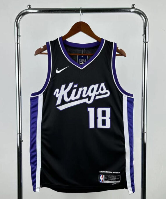 Russell Westbrook Basketball Jersey#18 Sacramento Kings Black