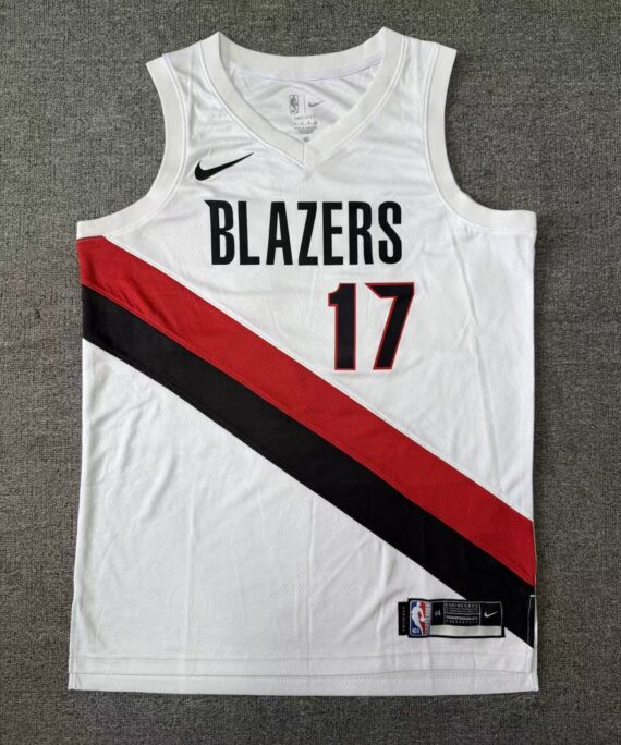 Shaedon Sharpe Basketball Jersey#17 Portland Trail Blazers White 2026