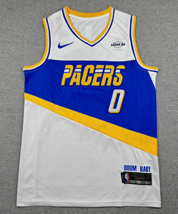 Tyrese Haliburton Basketball Jersey#0 Indiana Pacers 2026 White City Edition