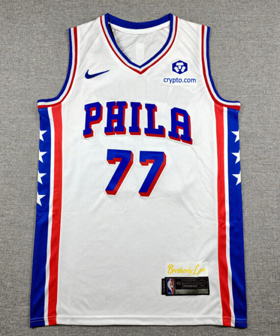 V.J.Edgecombe Basketball Jersey#77 Philadelphia 76ers 2026 White