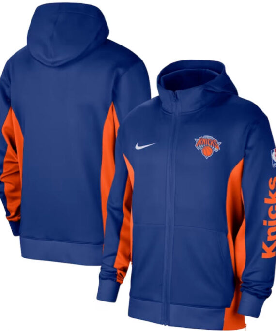 New York Knicks Jacket With Hood Blue 2025