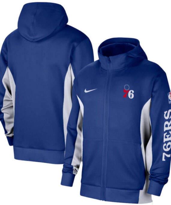 Philadelphia 76ers Jacket With Hood Blue 2025