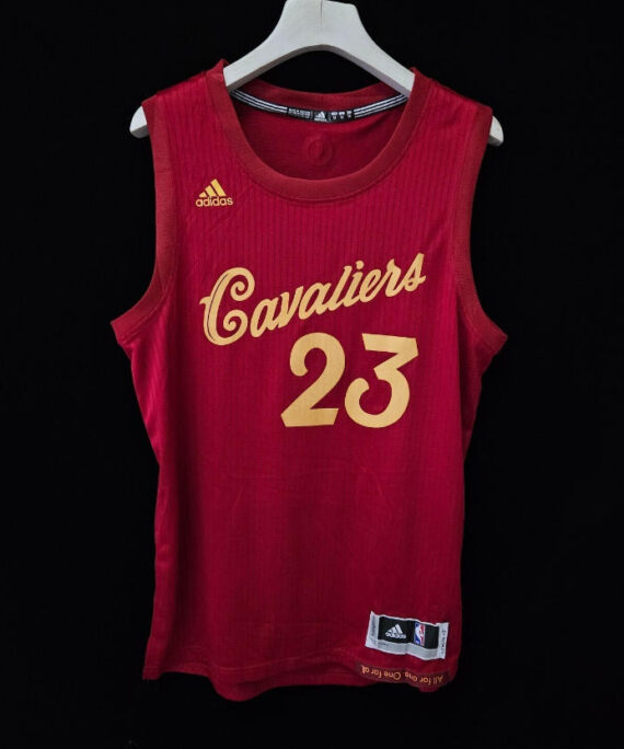 LeBron James Basketball Jersey #23 Cleveland Cavaliers Hardwood Classic 2016 Red Navidad