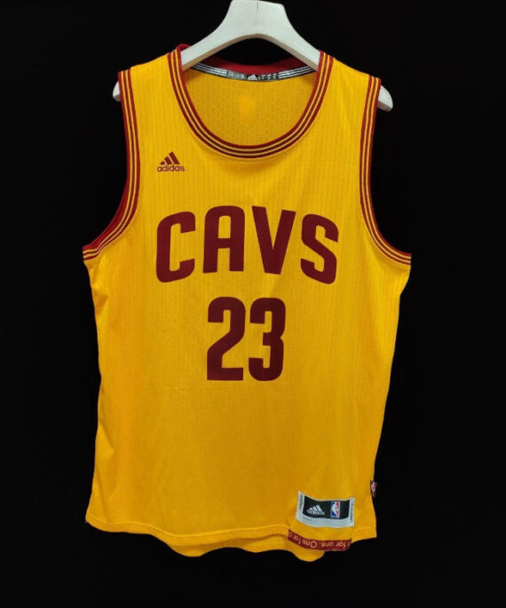 LeBron James Basketball Jersey #23 Cleveland Cavaliers Hardwood Classic 2016 Yellow