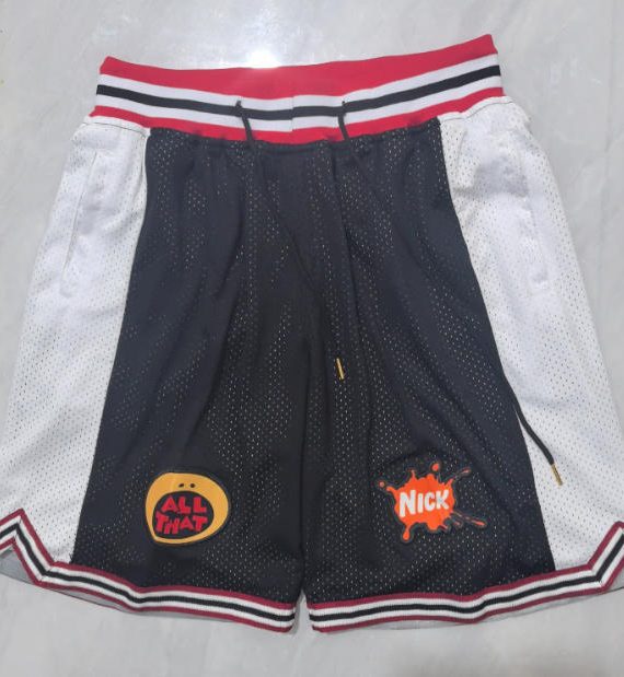 All That Nick Black White Movie Edition Basketball Shorts