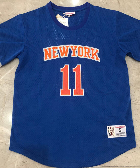 (High Quality) Jalen Brunson Basketball Jersey #11 New York Knicks 2026 Blue With Sleeves