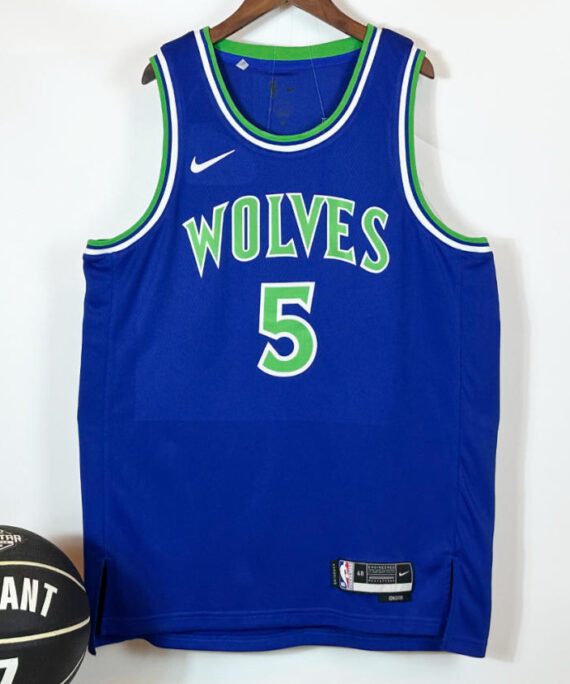 Anthony Edwards Basketball Jersey #5 Minnesota Timberwolves Blue 2027