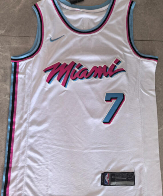 Giannis Antetokounmpo Basketball Jersey #7 Miami Heat 2026 City Edition White
