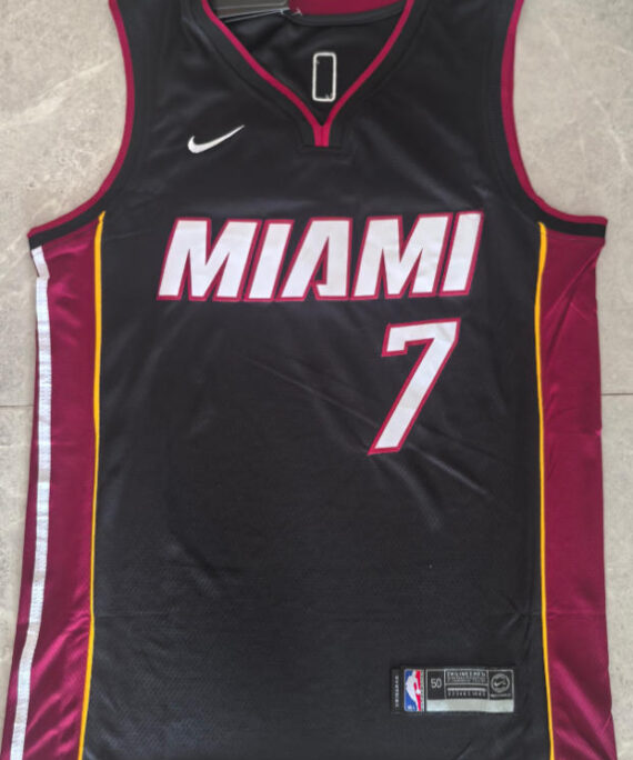 Giannis Antetokounmpo Basketball Jersey #7 Miami Heat Black