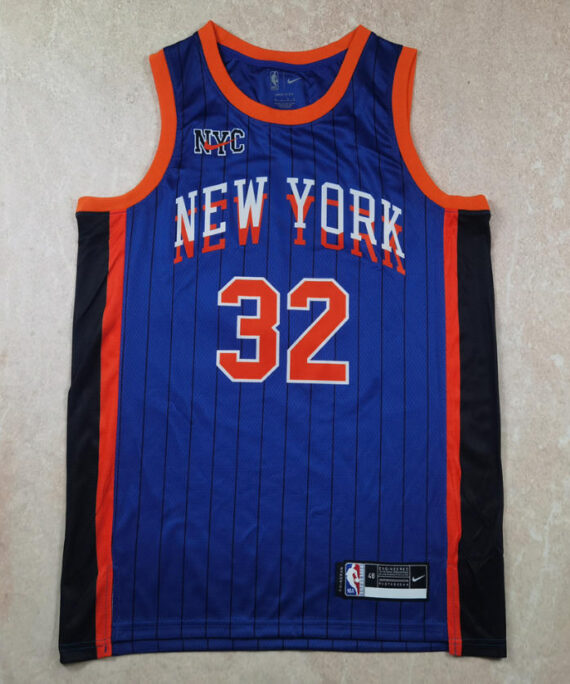Karl-Anthony Towns Basketball Jersey #32 New York Knicks 2024 City Edition Blue